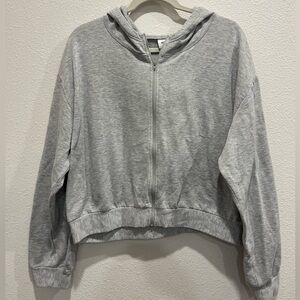 BP Cropped Zip Up Hoodie